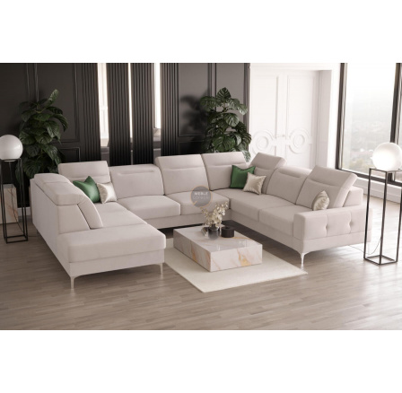 Rohová sedací souprava MALIBU MAX I 260x350x220 cm - béžová, Pravá strana Rohová sedací souprava MALIBU MAX I 260x350x220 cm - béžová, Pravá strana