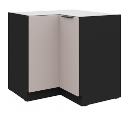 Dolní rohová skřínka ARONA - 90 x 90 DN 2F BB, Černá mat/Kašmír