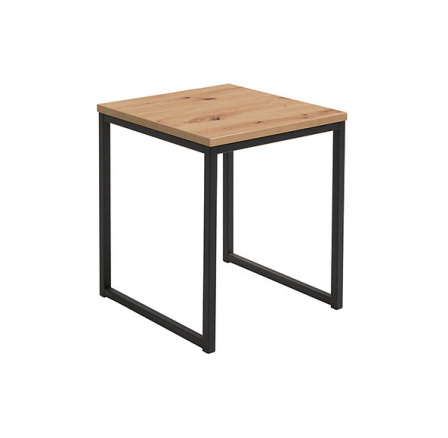 stolek AROZ LAW/50 dub artisan/černý kovový rám