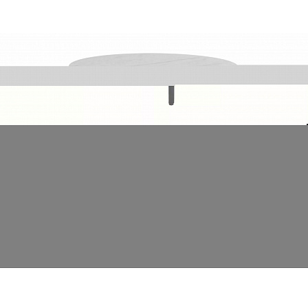 Jídelní stůl ALTO II, Efekt bílého mramoru/ Černý mat