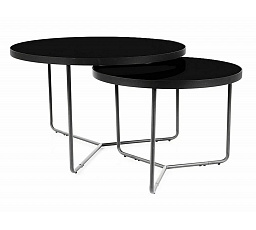 Konferenční stůl ITALIA set 2 stolů, černý