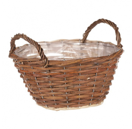 Koš proutěný - kulatý, hnědá barva, vel. L, cena za 1 ks Koš proutěný - kulatý, hnědá barva, vel. L, cena za 1 ks