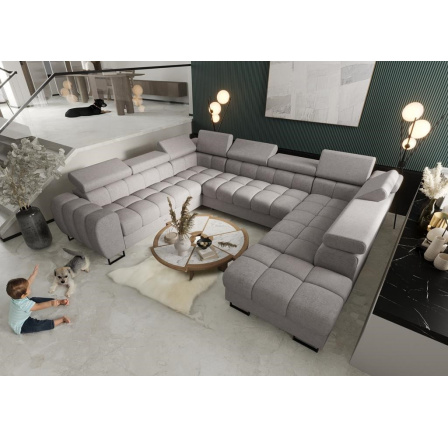 Rohová sedací souprava ASPEN MAX I 265x350x225 cm - šedá , levá Rohová sedací souprava ASPEN MAX I 265x350x225 cm - šedá , levá