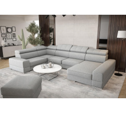 Rohová sedací souprava ROYAL MAX II průměr 30x375x185 - volitelný odstín , levá