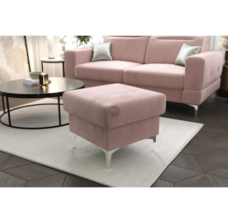Taburet s úložným prostorem MALIBU 55x55  cm - Odtíny Růžové