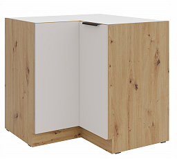 Dolní rohová skříňka SOLEA - 90x90 DN 2F BB, Dub Artisan/Kašmír