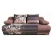Pohovka Futon, hnědý květ