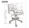 Kancelářské křeslo GAVIN, ořech / černá