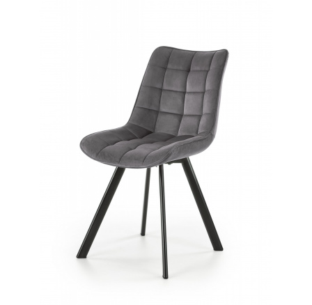 Jídelní židle K332, šedá Velvet