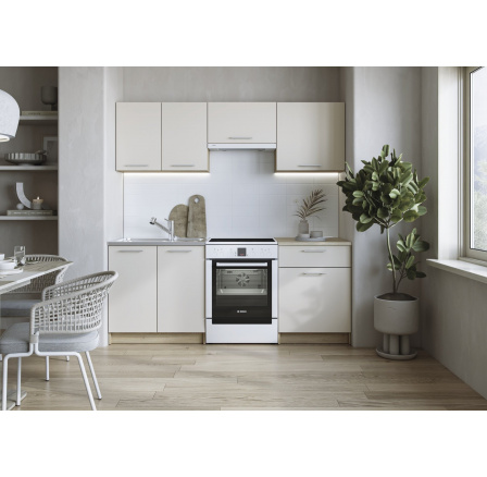 MARIJA 200 kuchyně sestava korpus: dub cremona, čela: kašmír