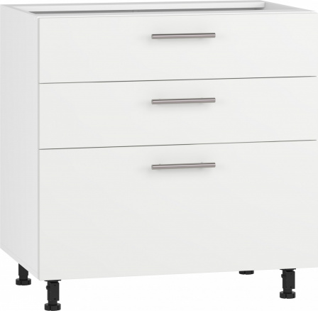 VENTO D3S-80/82 spodní skříňka se zásuvkami, mechanismus Hettich čelo: bílý mat (1p=1ks)