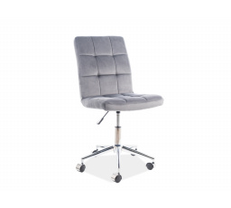 Kancelářská židle Q-020 Velvet, šedý Bluvel 14