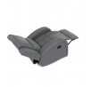 Polohovací křeslo, šedá, látka vintage, TV-4089 GREY