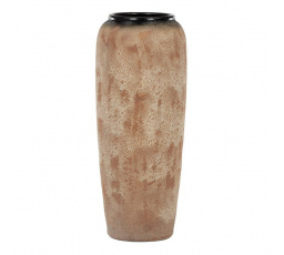 Váza keramická - výška 90 cm, béžovo-šedá