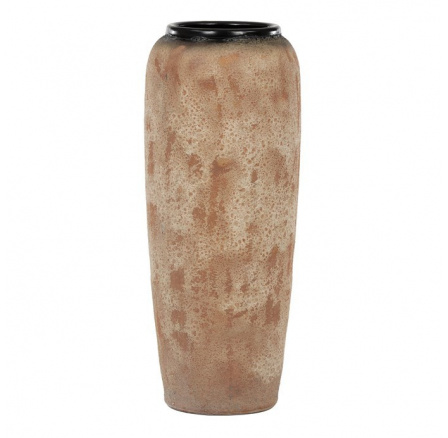 Váza keramická - výška 90 cm, béžovo-šedá
