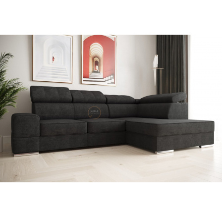 Rohová sedací souprava ROYAL I 260×185 - grafit , pravá Rohová sedací souprava ROYAL I 260×185 - grafit , pravá