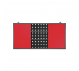 Závěsná garážová skříňka BEN, 1200 x 600 x 200 mm, antracitově-červená   