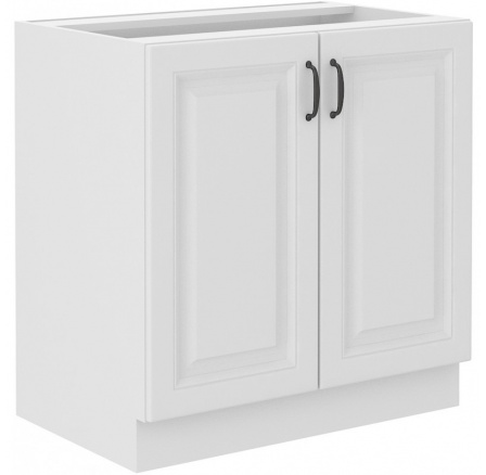 Kuchyňská dolní skříňka STIPE 80 D 2F BB, Bílá