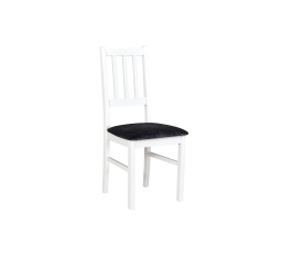 BOSANOVA 4 jídelní židle (BOSS 4) bílá/šedá látka č.8 (DM)- kolekce "DRE" (Z)