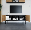 Lanzzi 120 TV skříňka Černý Mat/Dub Artisan Černý Mat, Dub Artisan 120x50