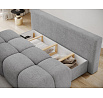 Nuwia sofa with sleeping function and storage box, grey plush upholstery Avexin 04 145x200 1