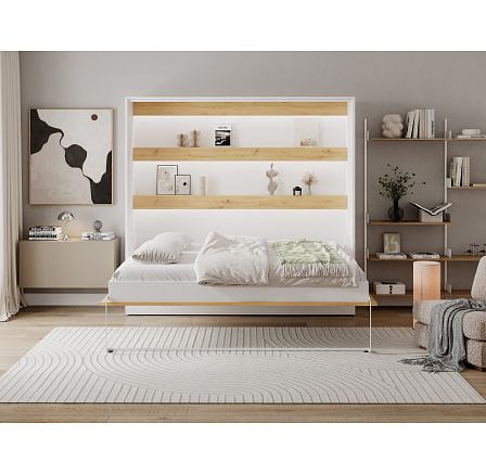 Devesto Horizontal Wall Bed 160 Artisan Eiche LED Artisan Eiche 200x160 Devesto Horizontal Wall Bed 160 Artisan Eiche LED Artisan Eiche 200x160