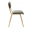 LUMBAR židle z buvolí kůže zelené čalounění 46x52x78 cm 863412