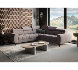 Rohová sedací souprava PORTO MAX 255X255 cm - šedá , levá