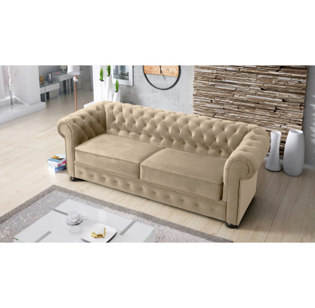 Sofa dvoumístná MANCHESTER II 188 cm - Pohovka bez funkce spaní, béžová Sofa dvoumístná MANCHESTER II 188 cm - Pohovka bez funkce spaní, béžová
