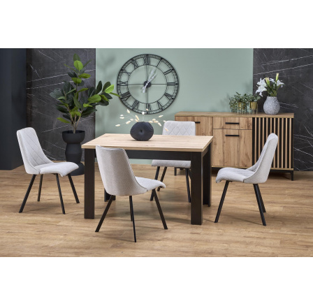 Jídelní stůl BAGIO, Dub Artisan/Černá