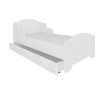 Postel s matrací a šuplíkem AMADIS WHITE 140x70 Bílá