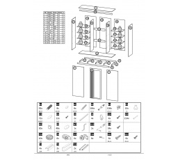 Systém "LAMELO" LA19 (skříň 2400) - Barva: černá