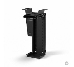Držák na počítač pod stůl, nastavitelný, kovový, černý: PC HOLDER