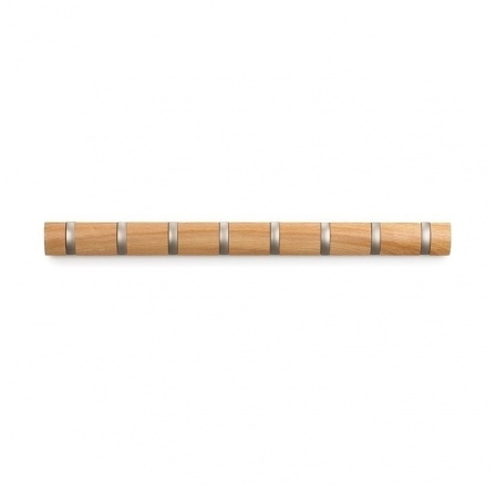 Věšák, 8 háčků, dřevo, FLIP