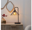 Stolní lampa Anel černá/ratan