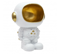 Figurka Astronauta s funkcí úložného prostoru bílá/zlatá
