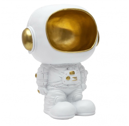 Figurka Astronauta s funkcí úložného prostoru bílá/zlatá