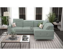 Rohová sedací souprava MALIBU 250X180 cm - mátová , pravá