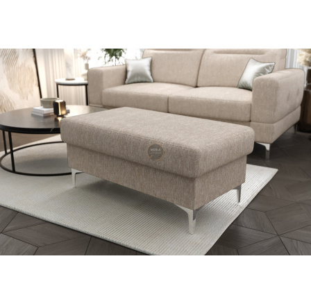 Taburet s úložným prostorem MALIBU 100x55 cm - béžová Taburet s úložným prostorem MALIBU 100x55 cm - béžová