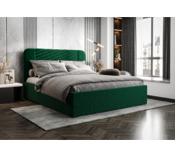 Postel VENEZIA s úložným prostorem - 200 cm x 200 cm, Dřevěná