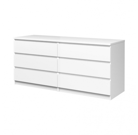 Komoda SIMPLICITY 232, Bílý lesk 