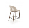 Barová židle H114, Béžová/Ořech