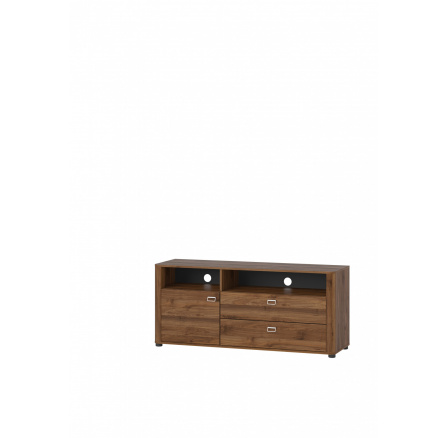 RONDO 24 - TV STOLEK  ořech columbia/černá (SZ) (K150-Z)