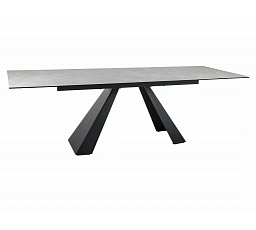 Jídelní stůl SALVADORE CERAMIC, Diamant krém mat/Černý mat