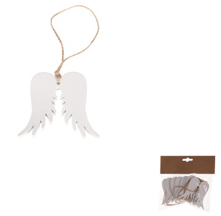 Křídla andělská - dřevěná, bílá, cena za balení (8 ks) Křídla andělská - dřevěná, bílá, cena za balení (8 ks)