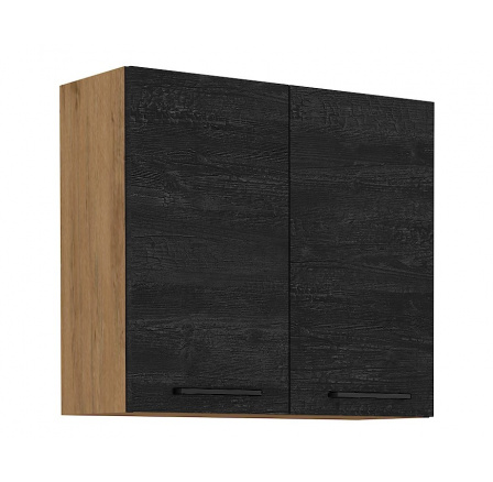 Kuchyňská skříňka Vega 80 G 72 2F dub lancelot/dark wood
