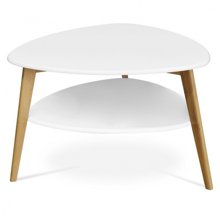 Konferenční stolek 78x78cm, mdf, bílá, AF-1192 WT