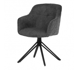 Jídelní židle, šedá, látka, HC-533 GREY2