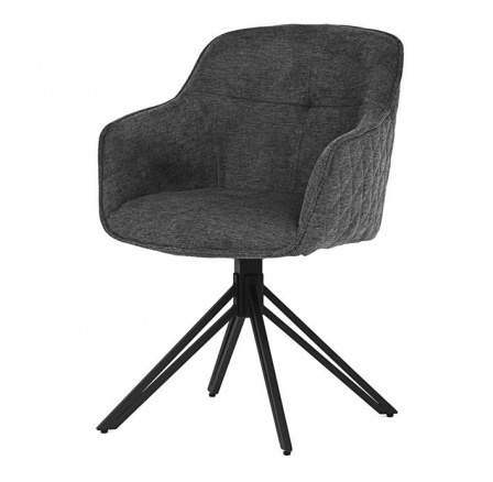 Jídelní židle, šedá, látka, HC-533 GREY2
