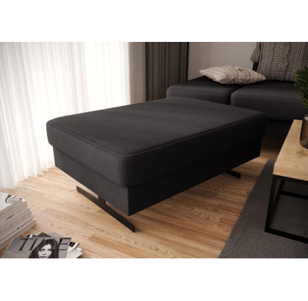 Taburet EMPORIO 100x70 cm - tmavě šedá Taburet EMPORIO 100x70 cm - tmavě šedá